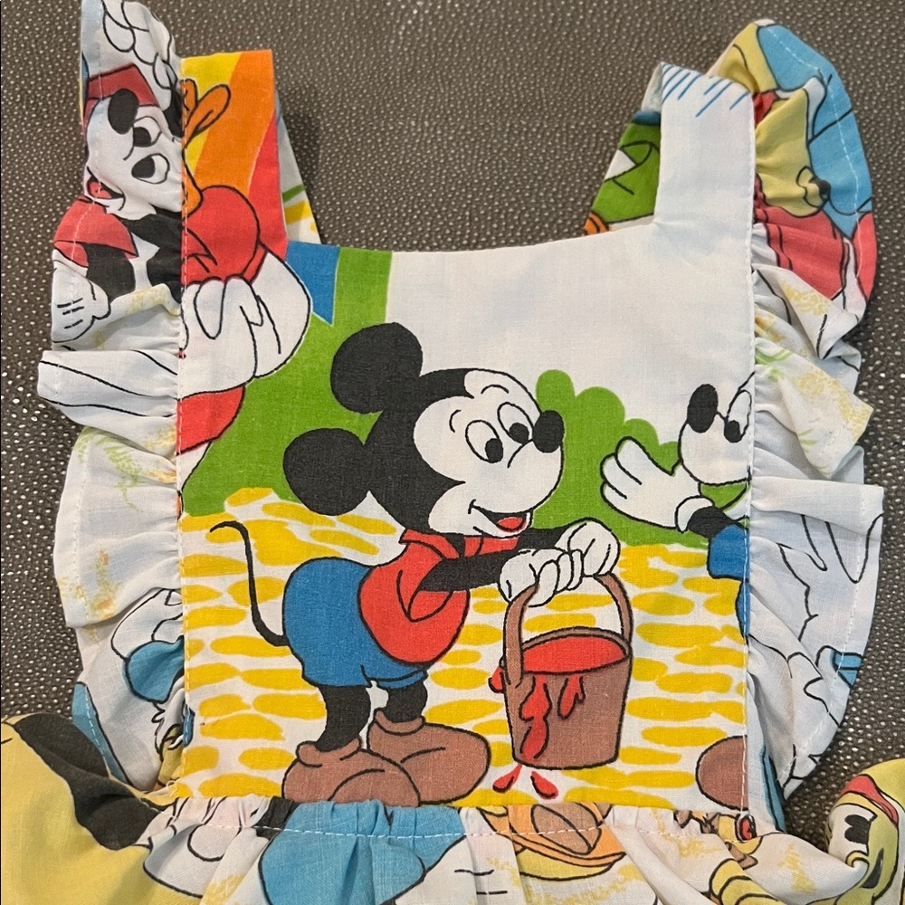 Colorful Mickey Mouse Kids Dress - Picture 2 of 4